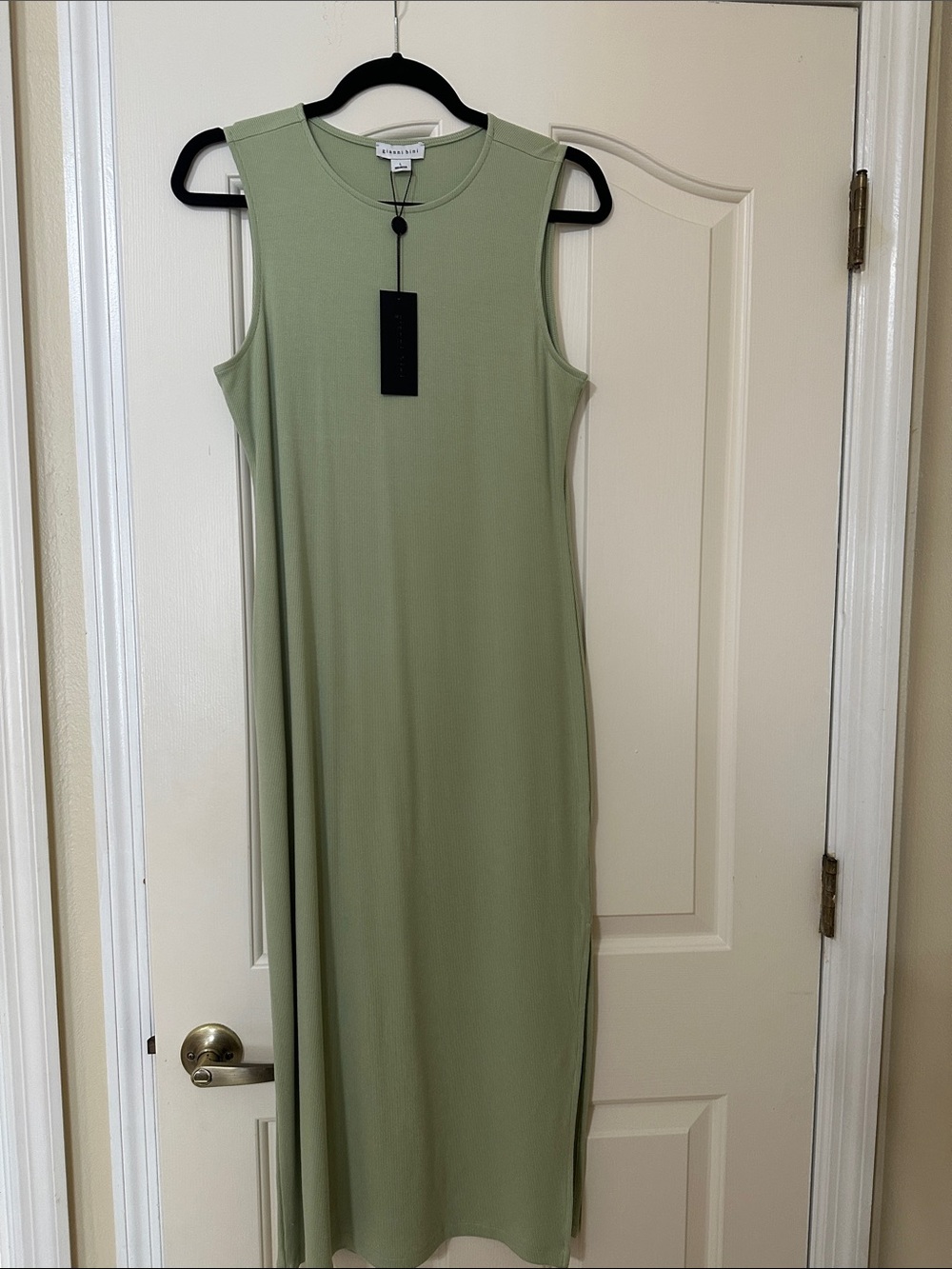 Gianni Bini Sleeveless Sage Green Maxi Dress